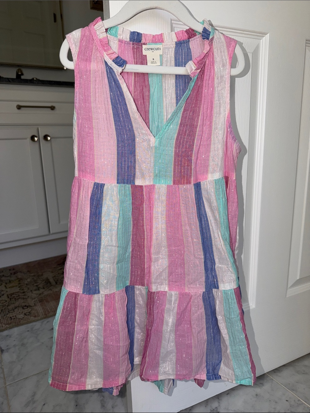 Crewcuts girls’ tiered flowy swim coverup